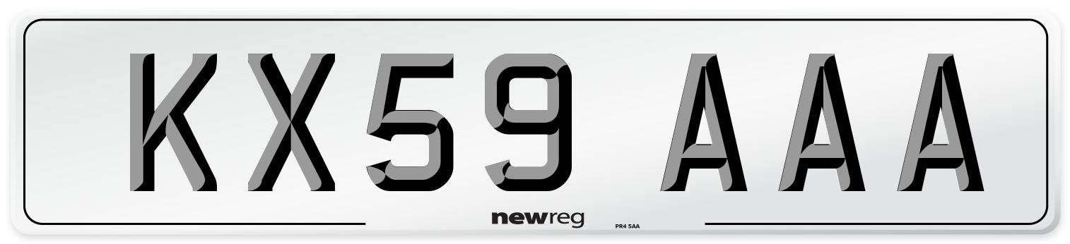 KX59 AAA Number Plate from New Reg